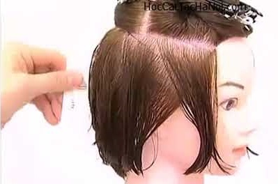 Video Học Cắt Tóc cơ bản Kiểu Đầu Bob, Basic Haircut Gradation Bob